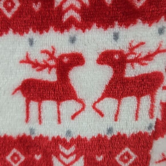 Reindeer Adult Onesie Furry Holiday Hooded Union Suit 1pc Pajama Sleepwear PJs - Picture 4 of 12